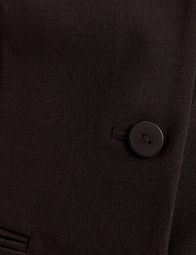 Veston sans manches noir femme