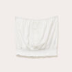 Bustier cropped smocké ecru femme