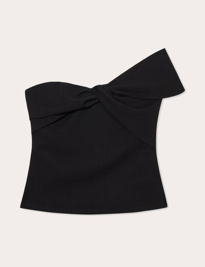 Busiter asymétrique noir femme