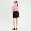 Jupe-short droite noir femme