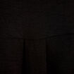 Chemise droite pliss&eacute;e manches longues noir femme