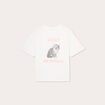T-shirt manches courtes blanc femme
