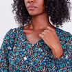 Blouse manches longues noir femme