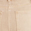 Jean droit taille haute sable femme