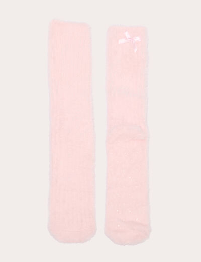 Bo&icirc;te cadeau chaussettes fantaisie rose clair femme