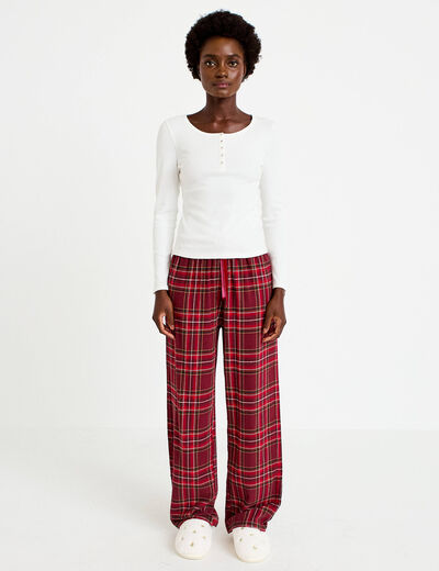 Lot de 2 pyjamas manches longues rose femme