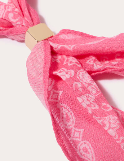 Foulard rose clair femme