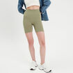 Short cycliste sans couture vert foncé femme