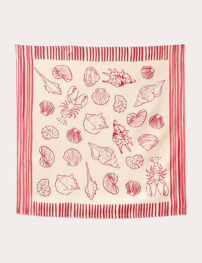 Foulard ecru femme