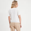T-shirt manches courtes blanc femme