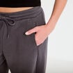 Jogging large taille basse gris fonc&eacute; femme