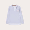 Blouse manches longues bleu femme
