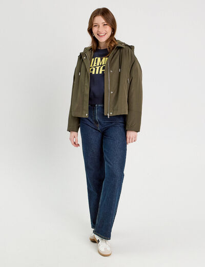 Sweat oversize bleu marine femme