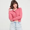 Gilet manches longues vieux rose femme