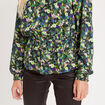 Blouse manches longues vert femme