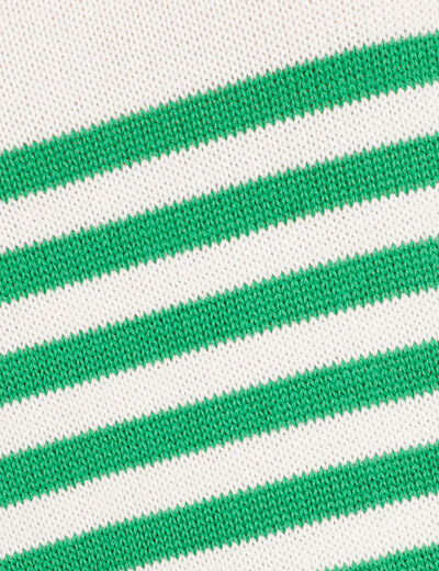 Pull manches longues vert femme