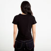 T-shirt ceintur&eacute; noir femme
