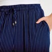 Pantalon bootcut taille standard bleu femme