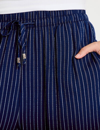 Pantalon bootcut taille standard bleu femme