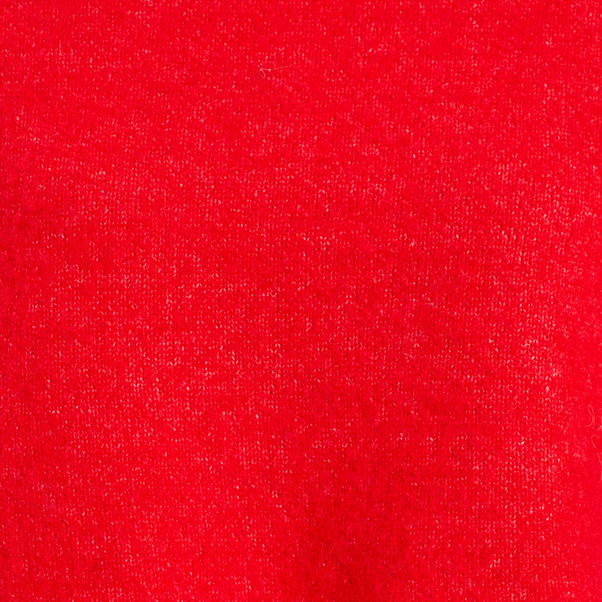 Pull cropped manches longues rouge femme