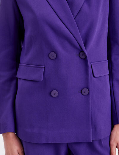 Veste esprit blazer droite violet femme