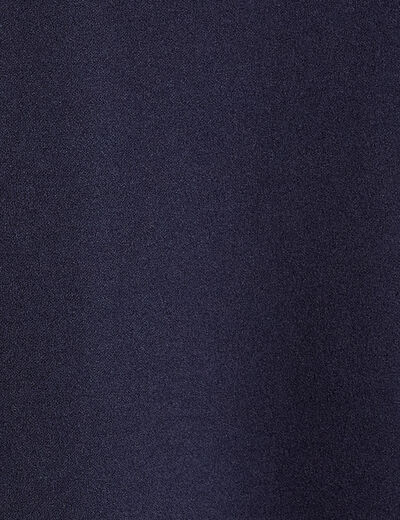 Veste blazer manches 3/4 bleu marine femme