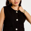 Gilet sans manches noir femme