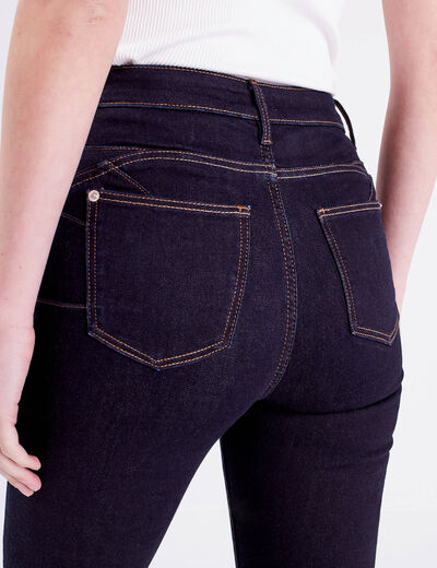 Jeans skinny taille standard denim brut femme