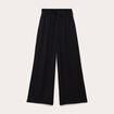 Pantalon large taille standard noir femme