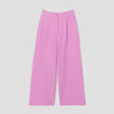 Pantalon city large violet femme