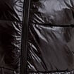 Doudoune col montant bas resserr&eacute; noir femme