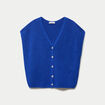 Gilet sans manches bleu electrique femme