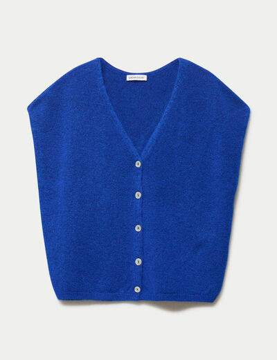 Gilet sans manches bleu electrique femme