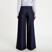 Jean wide leg taille haute denim brut femme