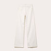 Jeans wide leg taille haute denim blanc femme