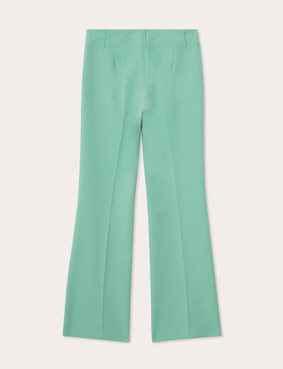 Pantalon flare vert pastel femme