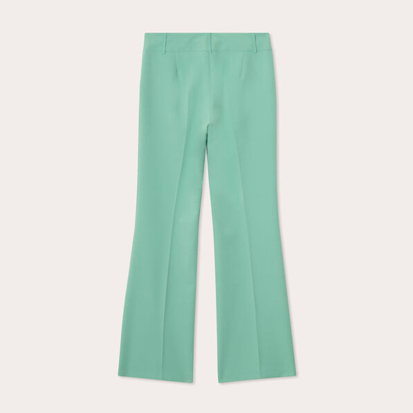 pantalon flare vert pastel femme Pantalon flare vert pastel femme