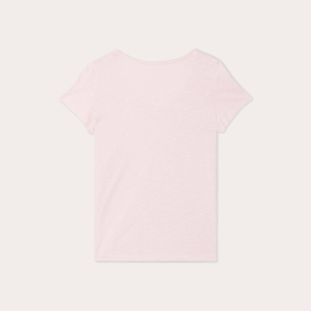 T-shirt manches courtes rose femme