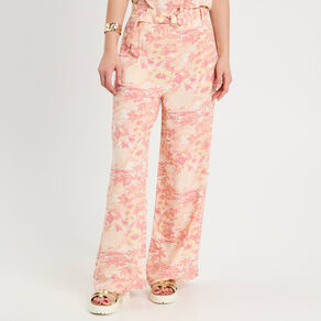 pantalon large avec ceinture beige femme Pantalon large avec ceinture beige femme