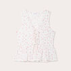 Blouse nouée blanc femme
