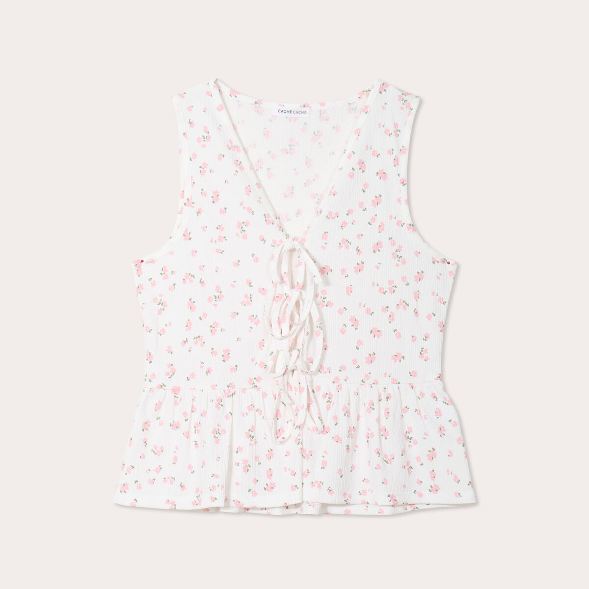 Blouse nouée blanc femme