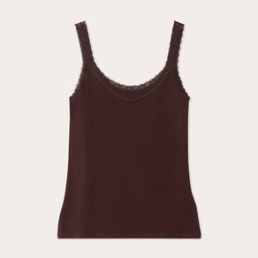 debardeur sans manches marron fonce femme Débardeur sans manches marron foncé femme