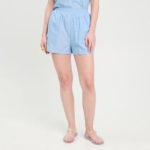 short droit bleu femme Short droit bleu femme