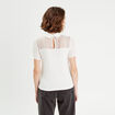 T-shirt manches courtes ecru femme