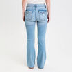 Jean flare taille basse denim double stone femme