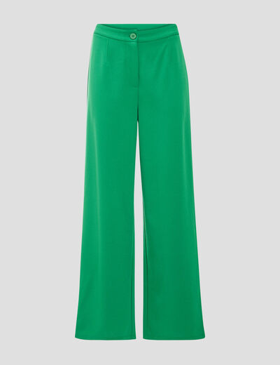 Pantalon large vert femme