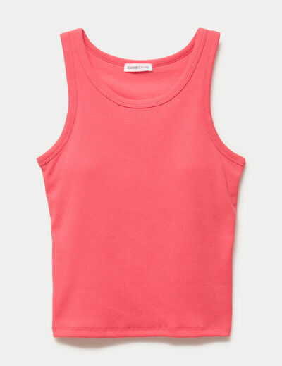 D&eacute;bardeur c&ocirc;tel&eacute; avec brassi&egrave;re int&eacute;gr&eacute;e rose femme