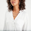 Chemise manches longues ecru femme
