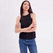 Débardeur doublure dentelle noir femme