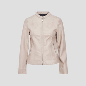 veste droite zippee sable femme Veste droite zippée sable femme